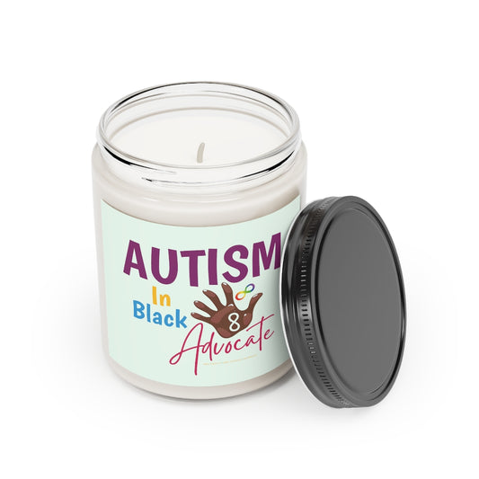 Colorful Autism In Black Scented Candle (9 oz)