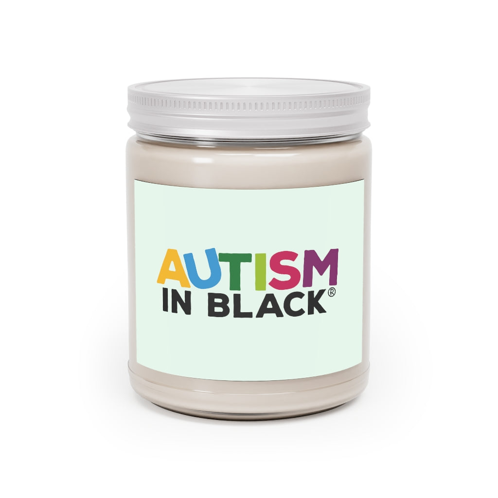 Colorful Autism In Black Scented Candle (9 oz)