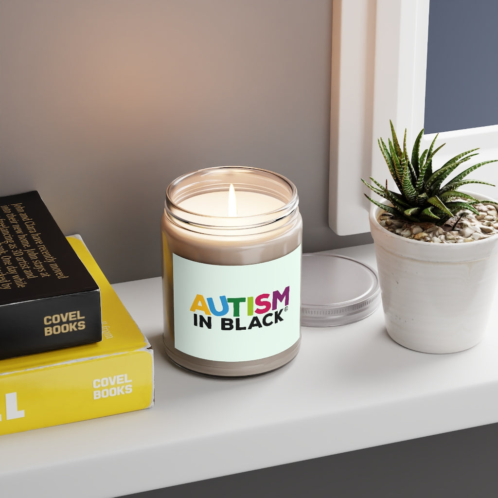 Colorful Autism In Black Scented Candle (9 oz)