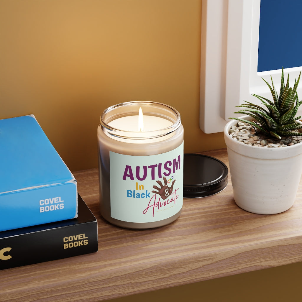 Colorful Autism In Black Scented Candle (9 oz)
