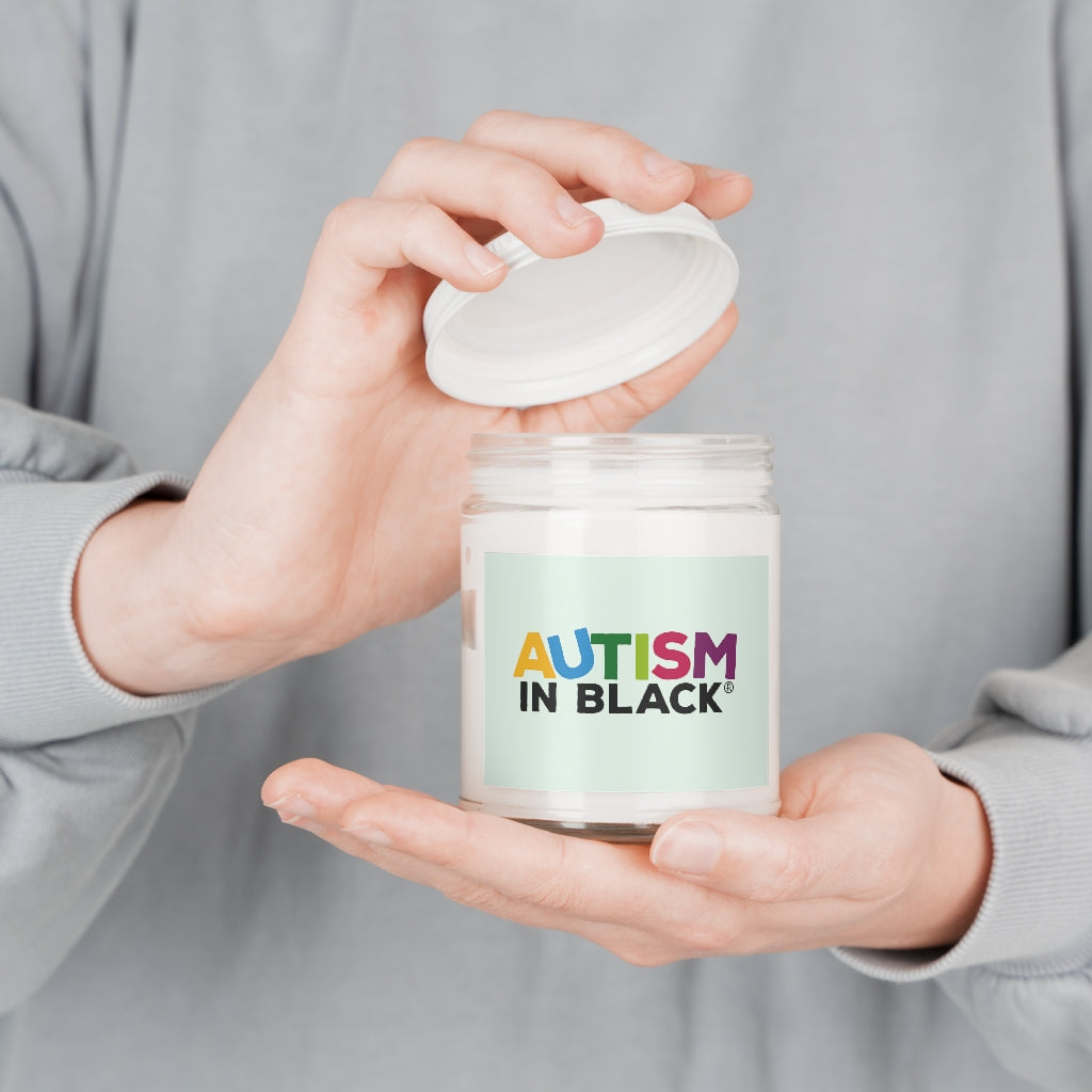 Colorful Autism In Black Scented Candle (9 oz)