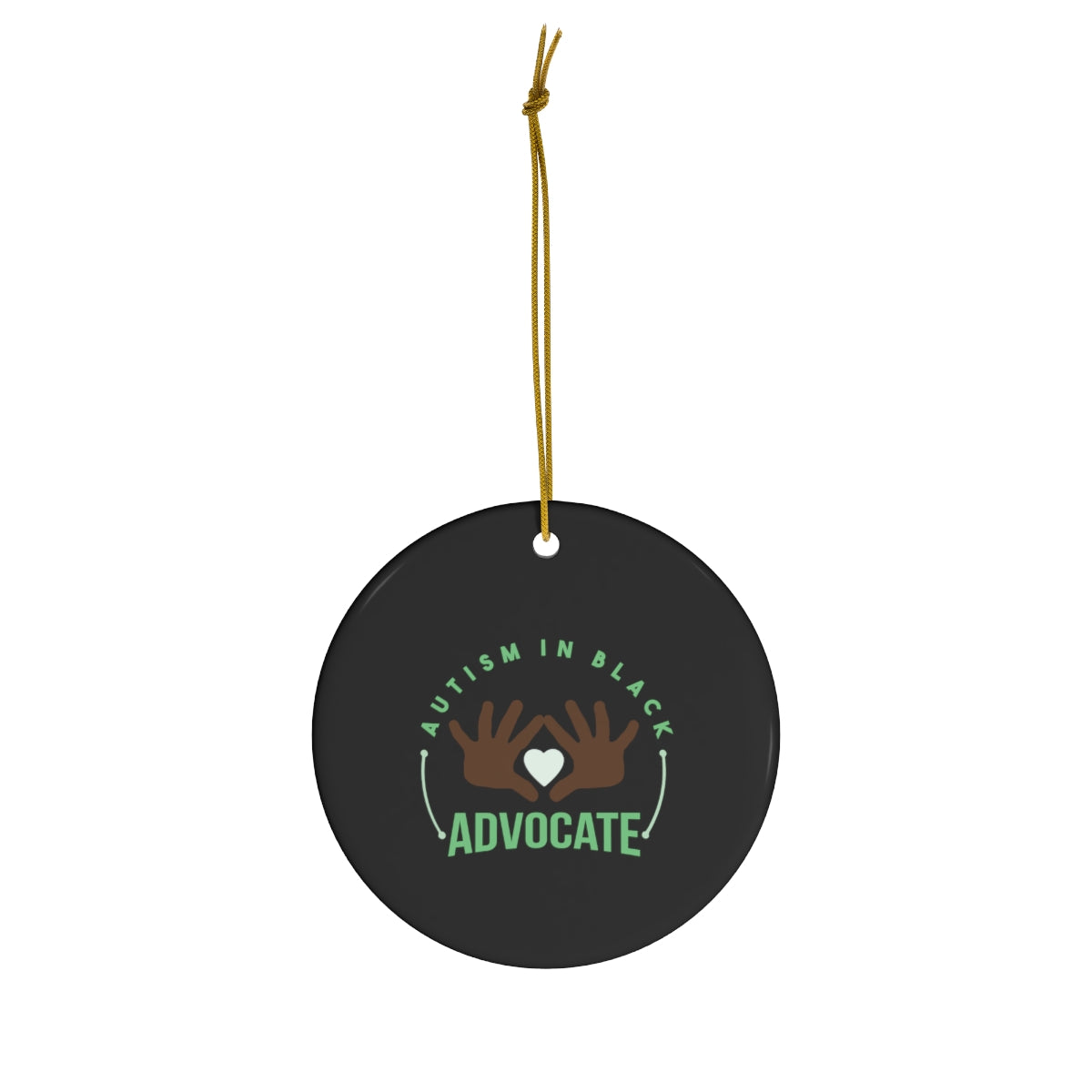 Autism in Black® Advocate Ceramic Ornament, 4 Shapes