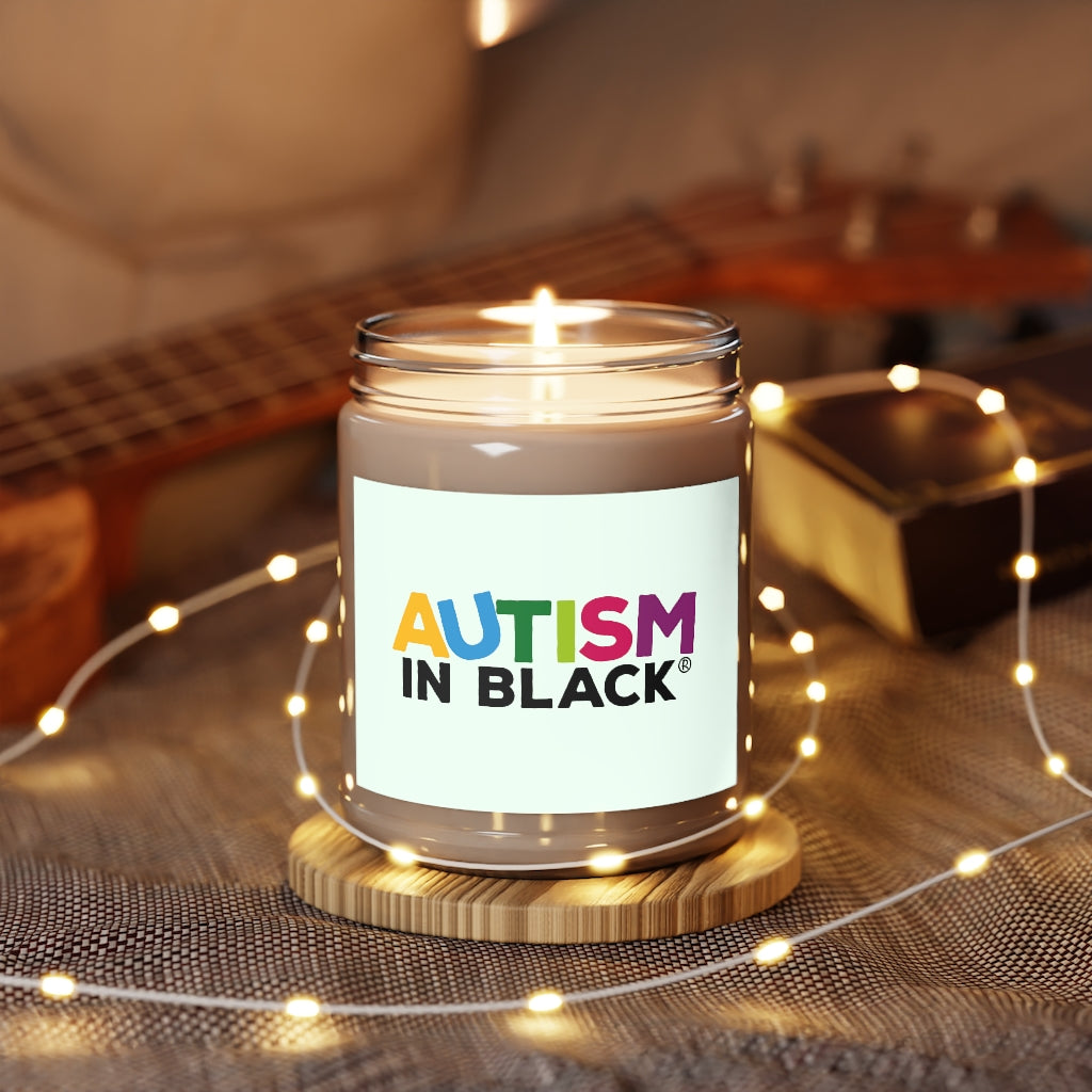 Colorful Autism In Black Scented Candle (9 oz)